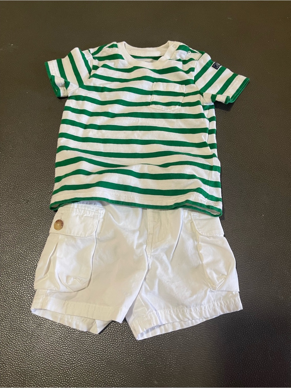 Ralph Lauren White Elastic Waist Shorts